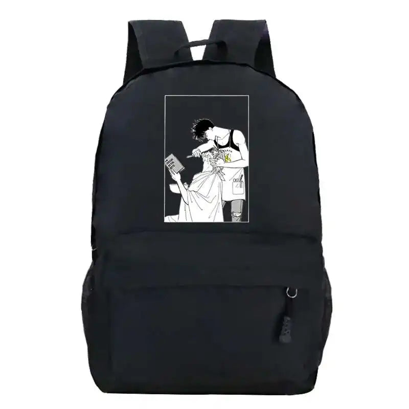 Anime Banana Fish Laptop Backpack Large Capacity SchoolBags Travel