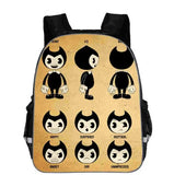 Anime Bendy Ink Machine Backpack Teens School Bookbag Gift