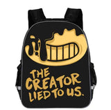 Anime Bendy Ink Machine Backpack Teens School Bookbag Gift