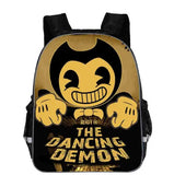 Anime Bendy Ink Machine Backpack Teens School Bookbag Gift