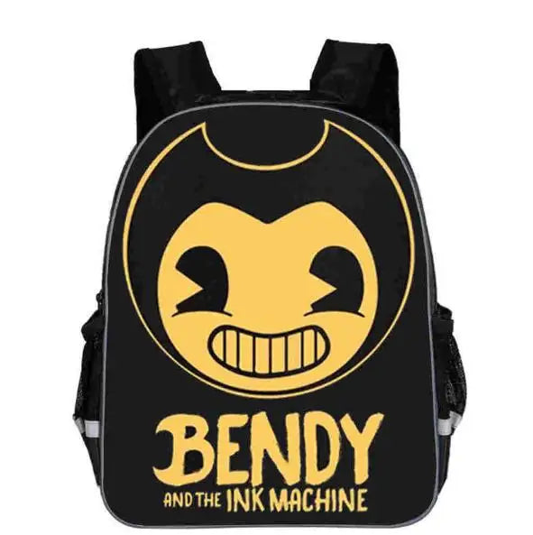 Anime Bendy Ink Machine Backpack Teens School Bookbag Gift
