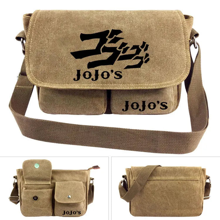 Anime Bizarre Adventure Cross body Bag Messenger Bags Canvas Shoulder Bag