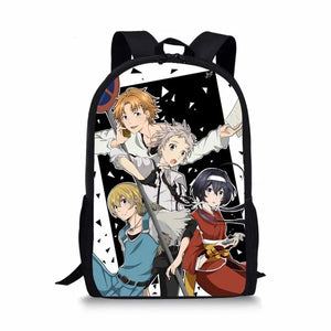 Bungo Stray Dogs Backpack Osamu Dazai Printed School Book Bag 17Inch