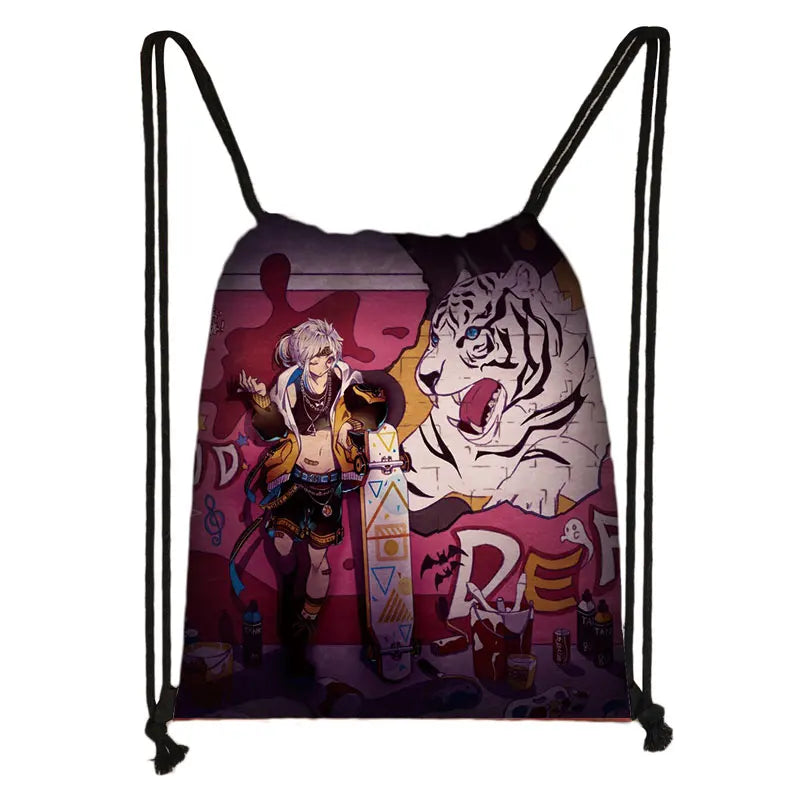 Anime Bungou Stray Dogs Drawstring Bag - Osamu Chuya Nakahara Backpack