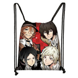 Anime Bungou Stray Dogs Drawstring Bag - Osamu Chuya Nakahara Backpack