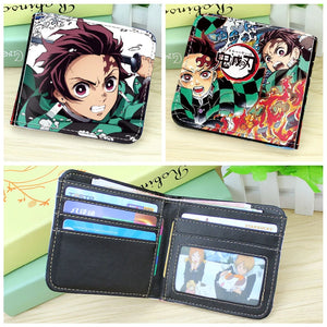 Demon Slayer: Kimetsu no Yaiba Short PU Leather Wallet Tanjirou/Nezuko/ Zenitsu