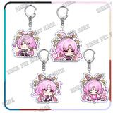 Anime Honkai Star Rail Keychain Bag Game Pendant Key Chain Ring