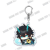 Anime Honkai Star Rail Keychain Bag Game Pendant Key Chain Ring