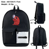 Anime Chainsaw Man Nylon Backpack Casual Knapsack Teenager Packsack