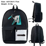 Anime Chainsaw Man Nylon Backpack Casual Knapsack Teenager Packsack