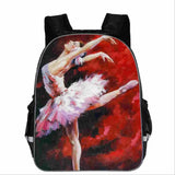 Anime Character Ballet Printing Backpack for Teenager Girls Boys School Bags