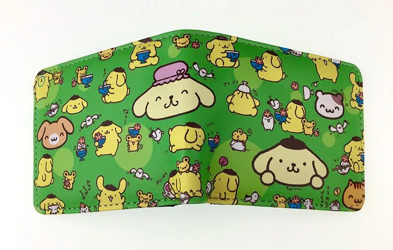 Anime Cartoon Pompompurin Wallet PU Leather Short Purse