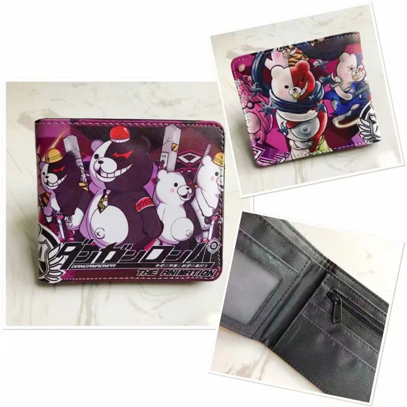 Danganronpa Monokuma Wallet Short PU Purse Cosplay Gift
