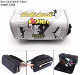 Danganronpa Monokuma Zipper Pencil Case Canvas Penbag Women Student Makeupbag