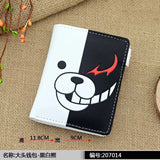 Danganronpa Wallet with Monokuma Print Button Purse