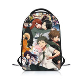 Danganronpa Students Backpack School Bag Children Cartoon Knapsack