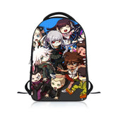 Danganronpa Students Backpack School Bag Children Cartoon Knapsack