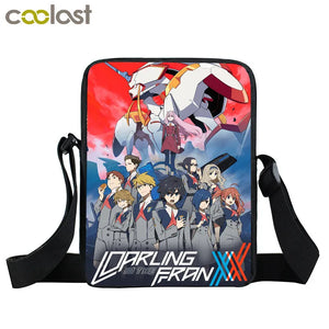 Anime Darling In The FranXX Messenger Bag HIRO ZERO TWO Girls Crossbody Handbag