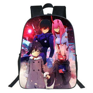Anime Darling In The Franxx Backpack School Bag Boy Girl Men Bookbag
