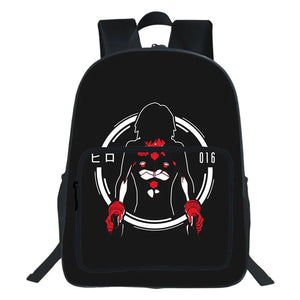Anime Darling In The Franxx Backpack Double-layer Bookbag Cartoon Backpack Zero