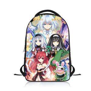 Anime Date a Live Students Backpack School Bag Children Cartoon Knapsack