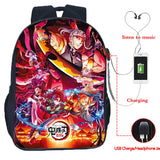 Anime Demon Slayer Backpack For Teens School Bags Knapsack