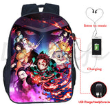 Anime Demon Slayer Backpack For Teens School Bags Knapsack