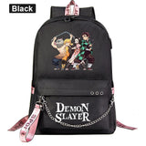 Demon Slayer Backpack Wings of Freedom School Book Bags Travel Boys Girls