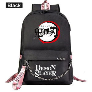 Demon Slayer Backpack Wings of Freedom School Book Bags Travel Boys Girls