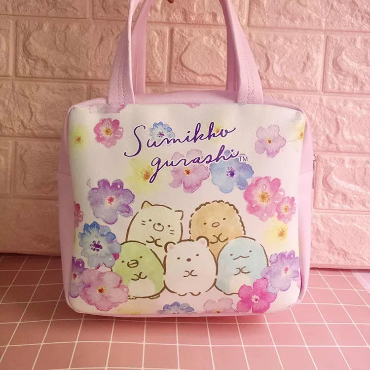 Anime Demon Slayer Sumikko Gurashi Zipper Picnic Lunch Bag