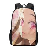 Nezuko Print School Bag for Boys and Girls