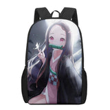 Nezuko Print School Bag for Boys and Girls
