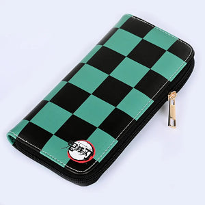 Demon Slayer Tanjirou Long PU Leather Wallet Kimetsu no Yaiba Purse