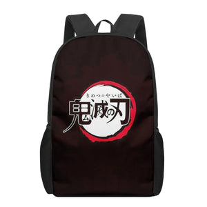 Demon Slayer Tanjirou Print School Backpack for Kids