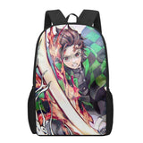Demon Slayer Tanjirou Print School Backpack for Kids
