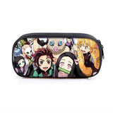 Demon Slayer Kimetsu No Yaiba Canvas Pencil Case Organizer