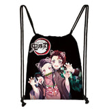 Demon Slayer Drawstring Bag Nezuko Tanjirou Backpack