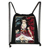 Demon Slayer Drawstring Bag Nezuko Tanjirou Backpack