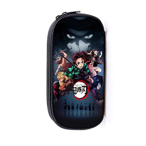 Demon Slayer Kimetsu No Yaiba Pencil Case Zipper Makeup Bag Pen Stationery