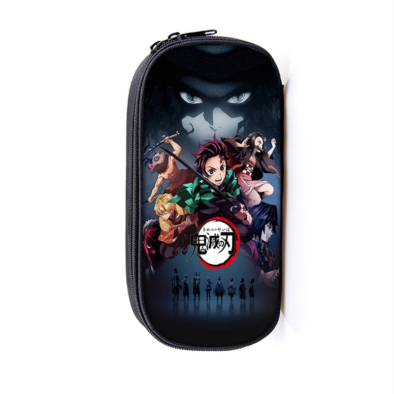 Demon Slayer Kimetsu No Yaiba Pencil Case Zipper Makeup Bag Pen Stationery