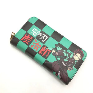 Demon Slayer Tanjiro Kamado Nezuko Wallet Long PU Leather Purse