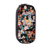 Demon Slayer Pencil Bag Canvas Zipper Stationery School Supplies