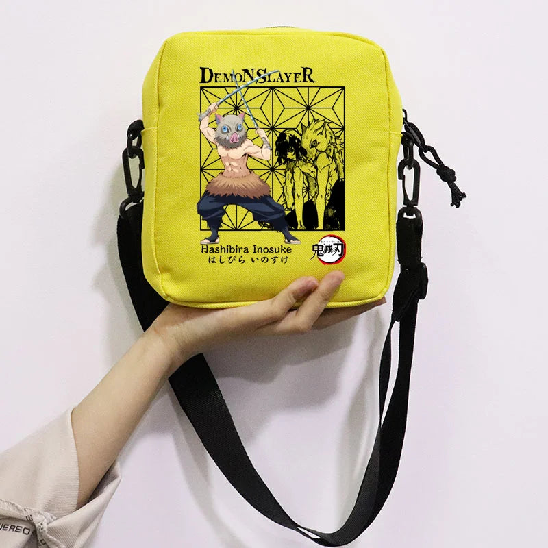 Demon Slayer Messenger Bag Canvas Shoulder Purse Handbag