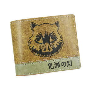 Demon Slayer Inosuke Short Wallet Men Women's Purse