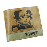 Demon Slayer Tanjirou Short Wallet Synthetic Leather Purse