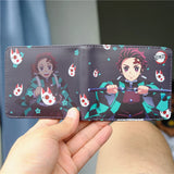 Demon Slayer Tanjirou Nezuko Short Wallet PU Purse Cosplay Gift