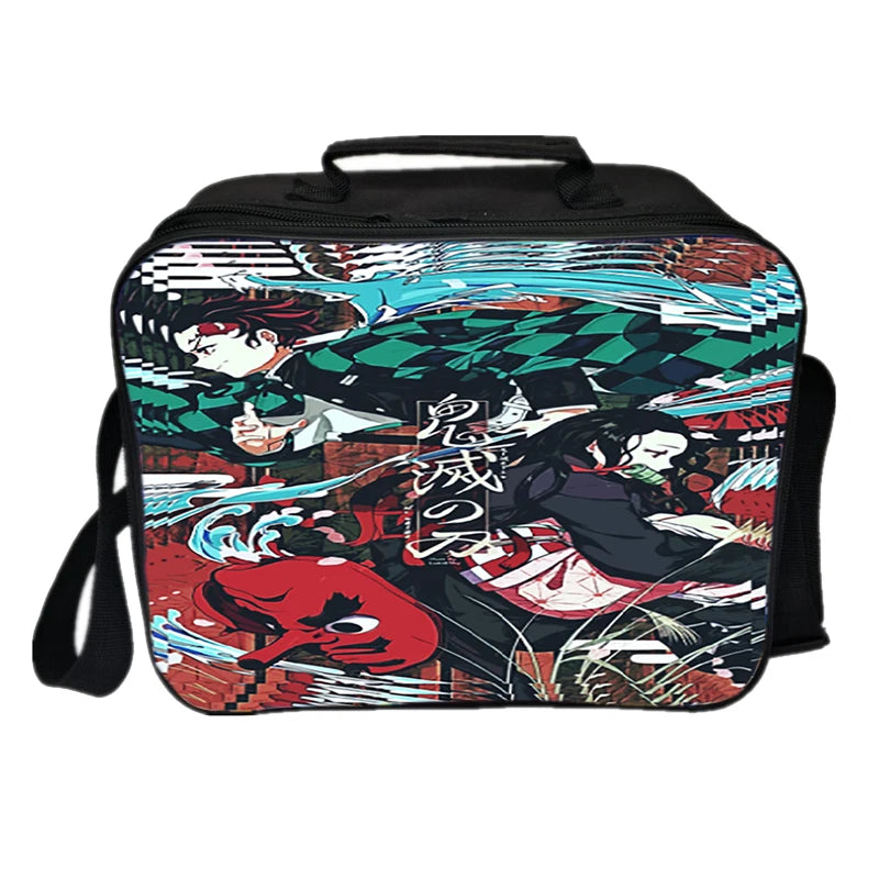 Anime Demon Slayer Lunch Bag Kimetsu No Yaiba Lunch Box Insulation Bag