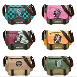 Demon Slayer One Piece Shoulder Bag Zip Crossbody Handbag