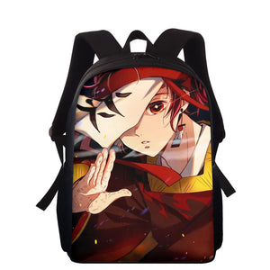Anime Demon Slayer Print School Bags For Boys Girls 15 Inch Backpack