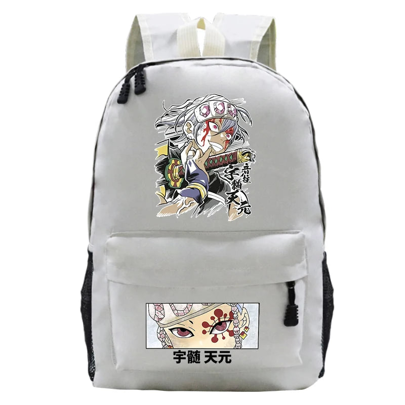 Anime Demon Slayer School Backpack Kimetsu No Yaiba Tengen Uzui Manga Bookbag